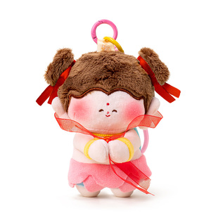 YUYI原创大同文创善财童子莲花小佛祖磁吸玩偶书包包挂件公仔挂饰