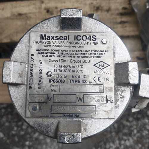 Maxseal ICO4S诺冠防爆电磁阀 图为实物