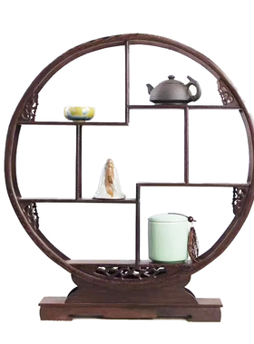 红木多宝阁展示架花盆底座