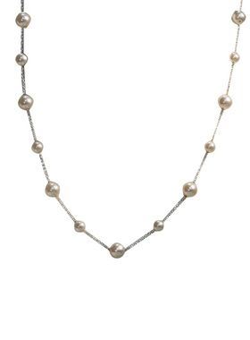 金店同款S925纯银施家珍珠项链