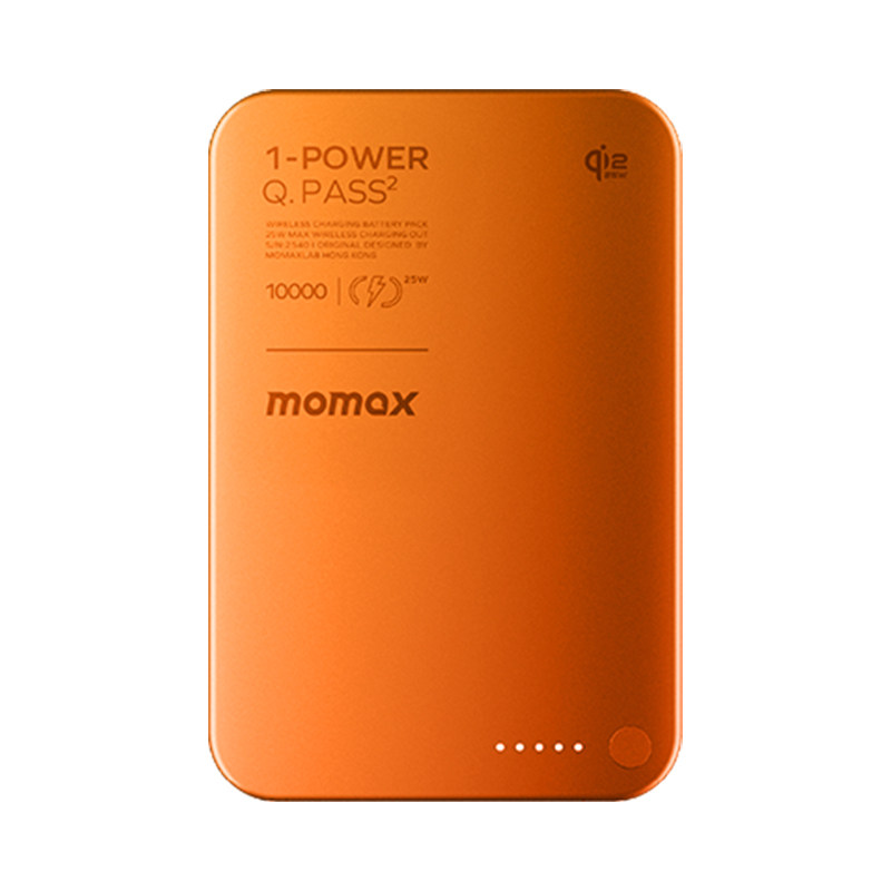 MOMAX摩米士2026新款真25W无线充电宝MagSafe超薄适用苹果iPhone18磁吸充电认证PD快充10000毫安便携移动电源
