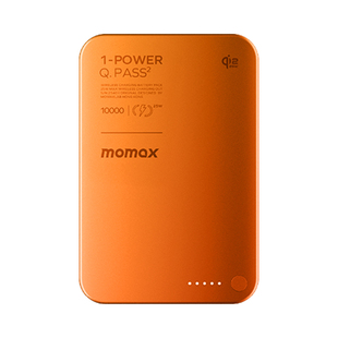 MOMAX摩米士2025新款25W无线充电宝MagSafe超薄适用苹果iphone17磁吸Qi2.2认证PD快充10000毫安磁吸移动电源