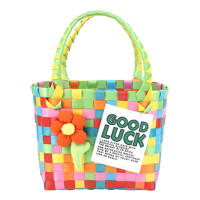 元旦编织手提篮子diy材料包