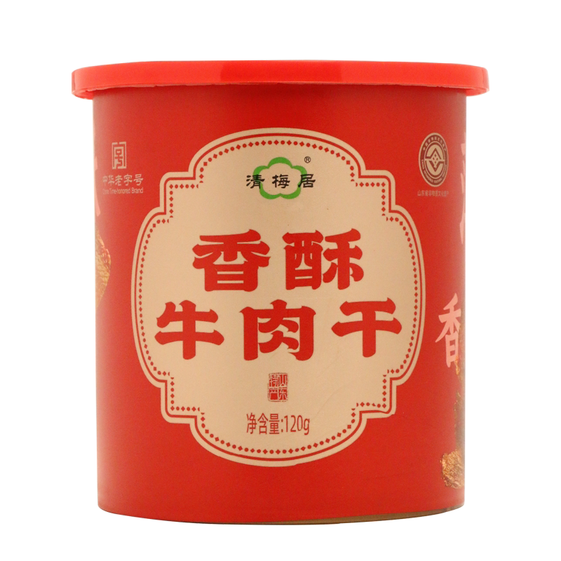 清梅居香酥牛肉干山东特产咸甜味