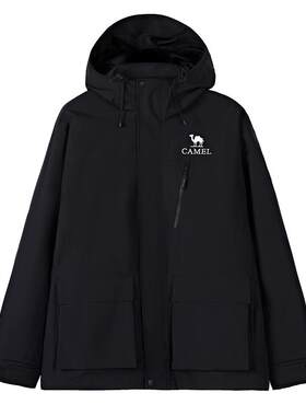 【麒麟】Camel骆驼三合一冲锋衣春夏户外登山防风防水外套夹克
