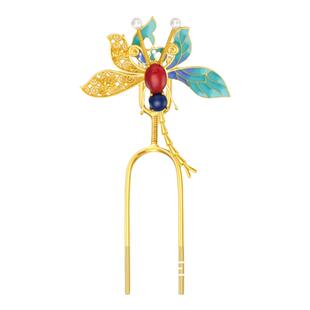 吾往弄清影胸针项链发簪蜻蜓设计感国风新中式复古女礼物高级