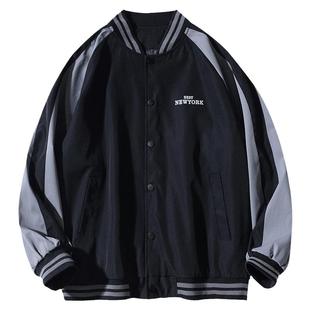 夹克男生外套日系原创潮流百搭休闲教练男装飞行员上衣情侣棒球服