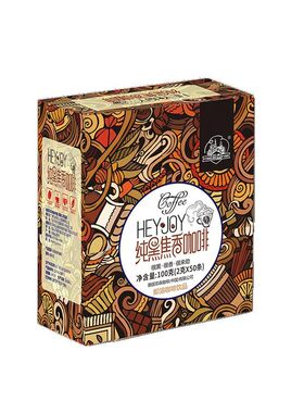 盒装无蔗糖云南小粒即饮咖啡粉