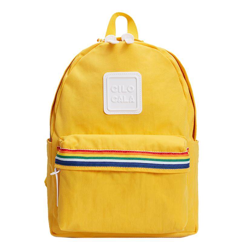 【自营】CILOCALA日本双肩包女多尺寸彩虹款书包轻便情侣旅行背包