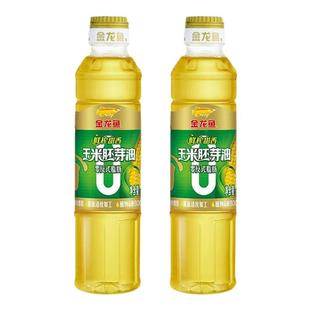 金龙鱼零反式脂肪鲜榨甜香玉米胚芽油400ml小瓶装一级压榨食用油