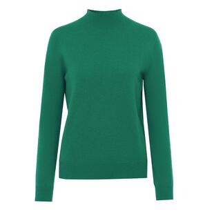 朗姿纯羊绒法式复古修身山羊绒内搭毛针织衫女士冬季新款毛衣上衣