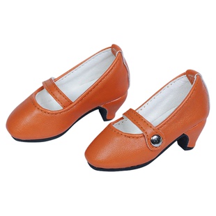 正版树脂娃鞋bjd四分小皮鞋单鞋方头高跟鞋公主鞋熊妹兔豆豆女娃