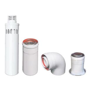 壁挂炉烟管双层铝烟道排风管燃气采暖炉标配件促销加长节烟筒