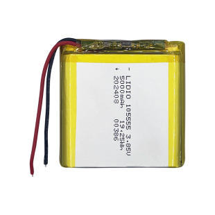 LIDIO绍能电子105555高压电芯 3.85V 5000mAh 锂电池儿带安全保护