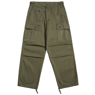 SLOWBAND日系复古多口袋伞兵裤宽松直筒工装裤cityboy休闲裤男女