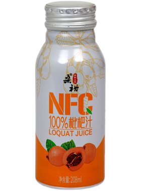 100%鲜榨枇杷汁不加糖0添加果汁