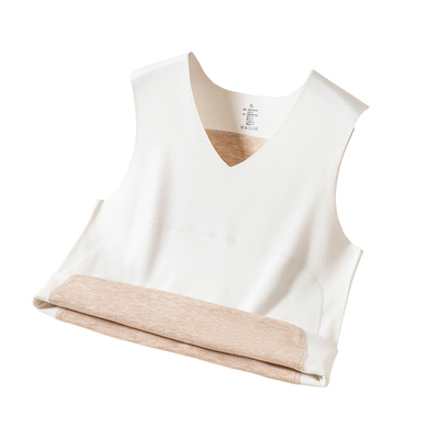 蚕丝德绒保暖背心男加绒加厚