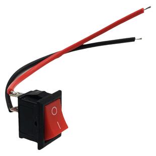 带线船型开关红色2脚二档电风扇电捻杆电子秤改装电源开关按钮24v