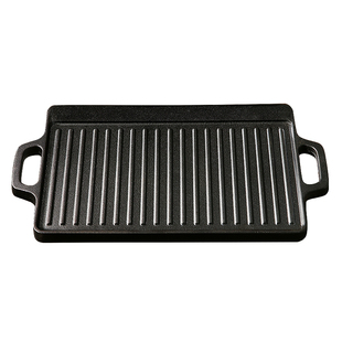 烤肉家用烧烤盘长方形铸铁牛排烤盘韩式烤肉盘多功能铁板烧烤肉机