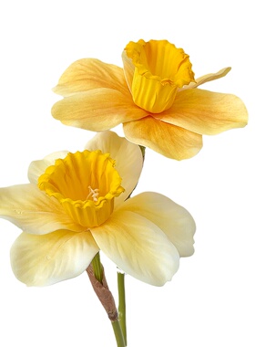洋水仙仿真花花瓶桌面装饰