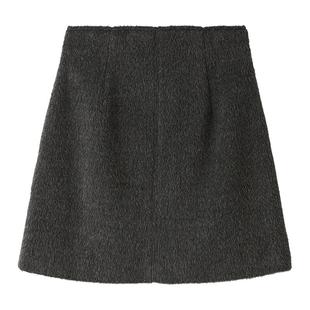 SNIDEL秋冬款气质百搭高腰A字短款毛呢半身裙SWFS245119