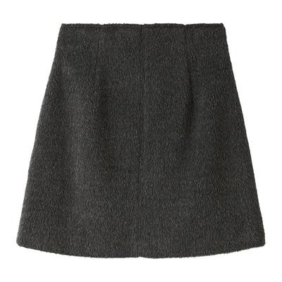 SNIDELA字短款毛呢半身裙