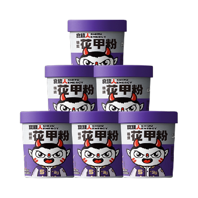 食族人浓鲜花甲粉酸辣粉145g*6桶