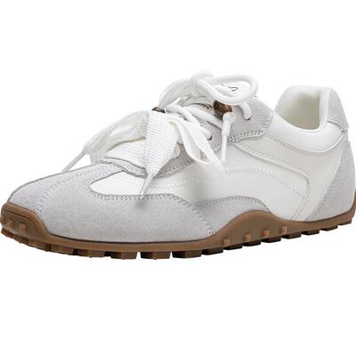 百思图春夏秋季新款商场同款德训鞋时尚复古运动女休闲鞋A9012CM5