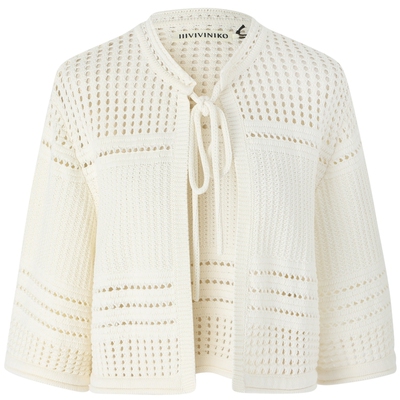 系带宽松针织开衫IIIVIVINIKO