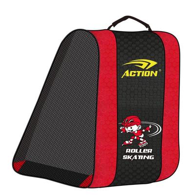 ACTION动感新款轮滑可装全套装三角包透气三层包足球纹材质