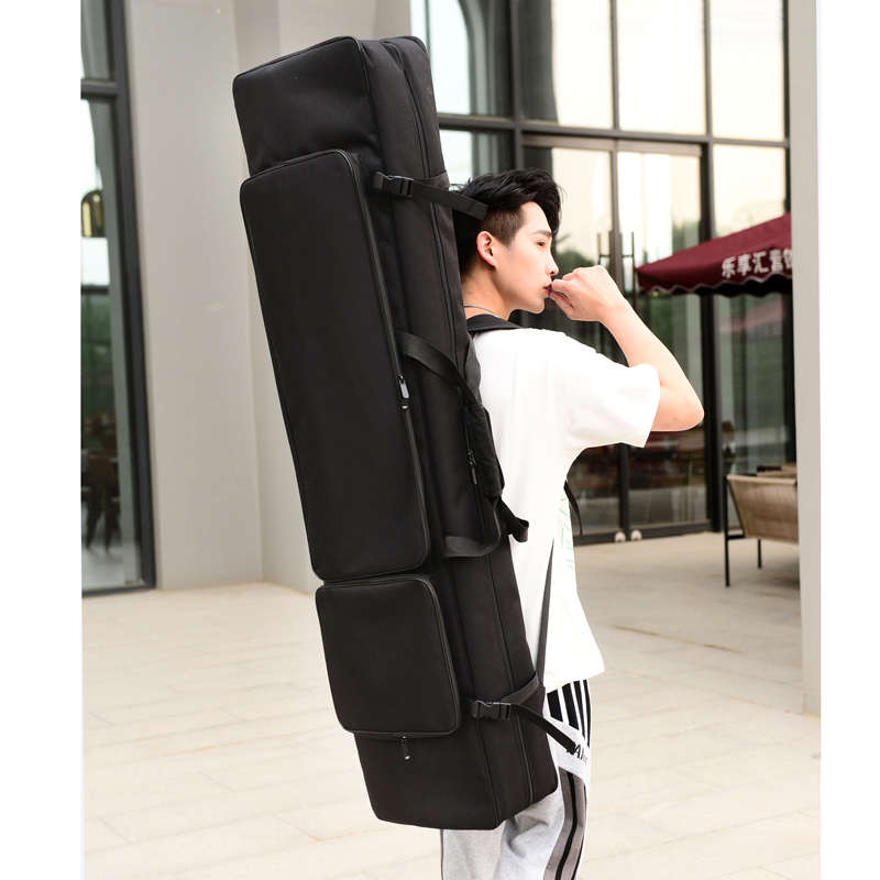 88键滑轮双肩电钢琴包电子琴款键盘包防水包袋合成器包加大加厚