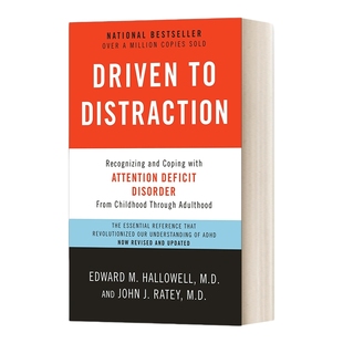 英文原版 Driven to Distraction 分心不是我的错 修订版 注意力缺失症状及疗效 Edward M.Hallowell爱德华 哈洛韦尔 英文版进口书