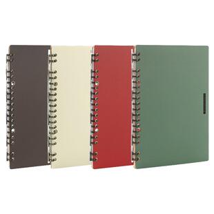 日本KOKUYO国誉一米新纯/水彩絮语/柔光系列A5B5超薄活页本线圈本可拆卸换替芯360度翻转日系简约笔记本ins风