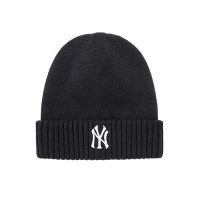 MLB官方 男女情侣时尚百搭复古显脸小休闲针织帽25冬季新款BNB13