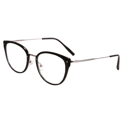 超轻钛冰美式茶色猫眼防蓝光眼镜