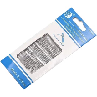 手缝针免穿针老人专用针手缝盲人针钢针手工diy缝衣服针线不用穿