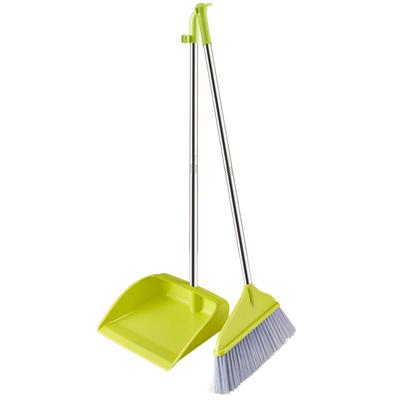 塑料扫把簸箕套装家用不锈钢杆