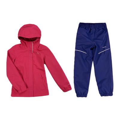 paradox儿童春秋冲锋衣裤套装加绒无棉防风防水徒步登山户外保暖