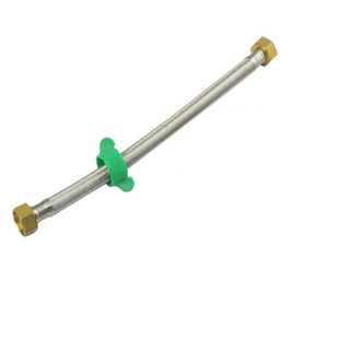 4分dn15热水器进出水马桶龙头角阀防爆高压304不锈钢编织进水软管