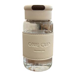 水杯玻璃杯女生士2024新款夏季耐高温泡茶杯办公室茶水分离杯子男