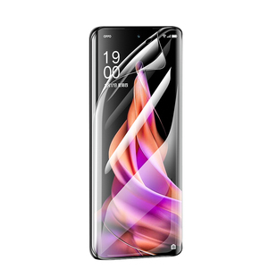 适用水凝膜oppoReno11 10 9Pro+Reno8钢化膜6Pro 3全屏5k 4SE 2Z曲屏oppo R17手机膜Ace2高清R15X全包边Z软膜
