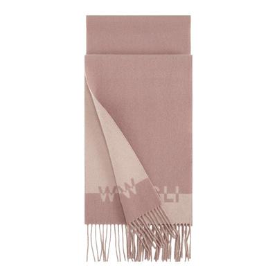 万事利秋冬新款流苏100%绵羊毛围巾空调房保暖披肩羊毛围巾长物志