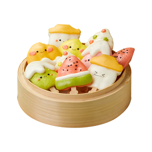 朱老三卡通雪糕馒头儿童牛奶营养早餐半成品宝宝手工果蔬包子食品