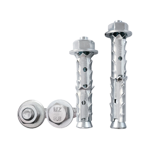 穿山刺膨胀螺丝空心砖泡沫转轻质砖专用鱼鳞拉爆加气块倒刺膨胀栓