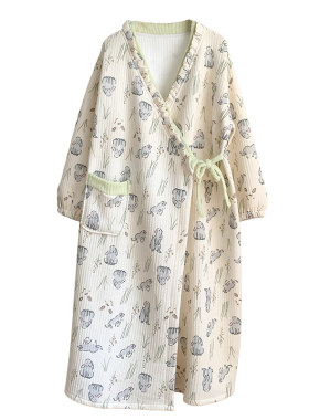 月子服睡裙家居服孕妇喂奶衣套装