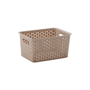 康溢塑料收纳筐浴室收纳盒零食储物整理框篮子长方形洗漱筐置物篮