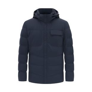 【鹅绒】emz鄂尔多斯冬季休闲简约防寒保暖休闲带帽羽绒服外套男
