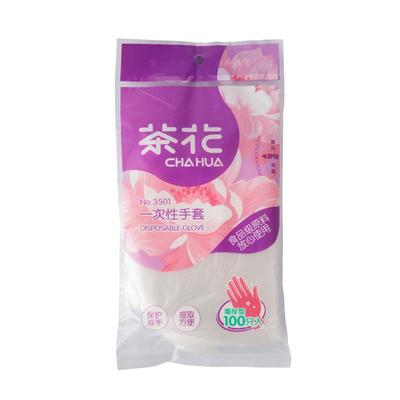 茶花一次性加厚美容透明隔离手套