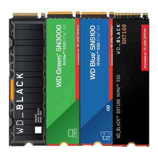 WD/西部数据蓝盘黑盘SN5000//SN7100/SN850X固态M2硬盘500G 1T