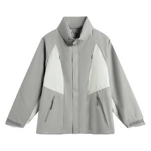 李宁正品x NINEPOINTNINE联名系列男子反光宽松三合一外套AWBU075